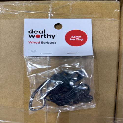 DALLAS LOCATION - NEW! BULLSEYE DEAL WORTHY WIRED EARBUDS PALLET-(3 552 UNITS)