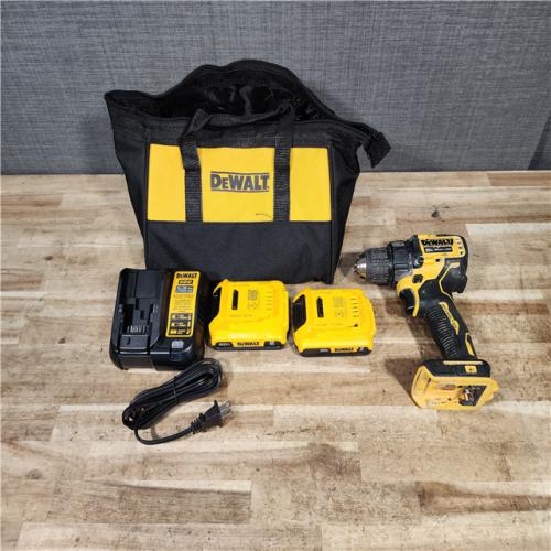 HOUSTON LOCATION - AS - IS DEWALT-DCD708B 20V MAX* Brushless Atomic Compact 1/2in Drill/Driver COMBO KIT