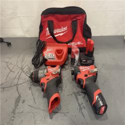 Milwaukee M12 FUEL Cordless 2-Tool Combo Kit: 1/2Hammer Drill  1/4Hex Impact Driver