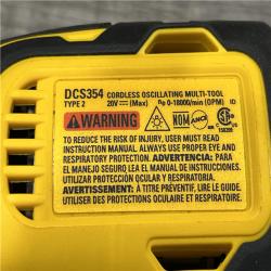 AS-IS DEWALT ATOMIC 20V MAX Cordless Brushless Oscillating Multi Tool Kit
