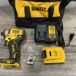 AS-IS DEWALT Atomic 20V Max Lithium-Ion Brushless Cordless Compact 1/4 in. Impact Driver Kit