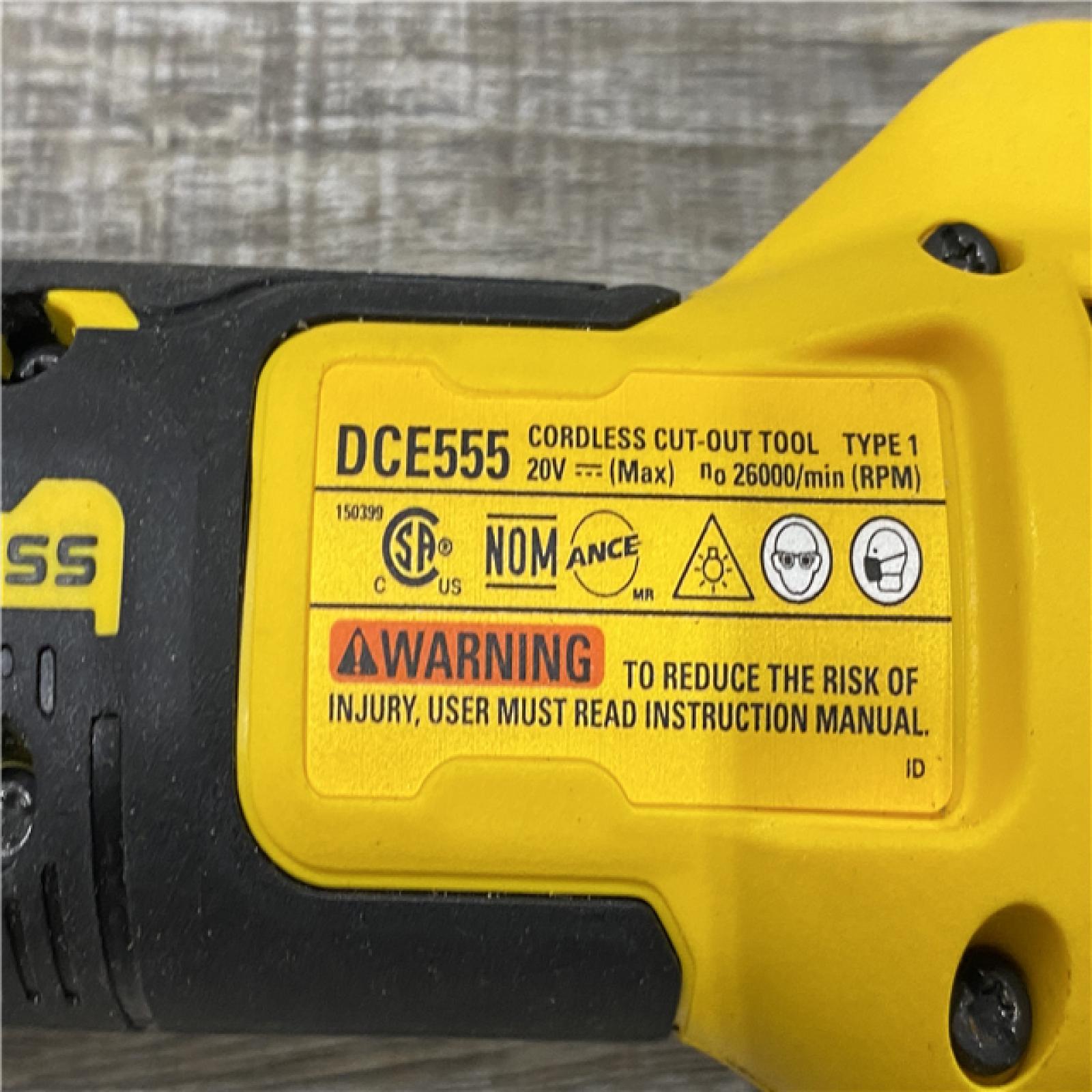 AS-IS DEWALT XR 20V Lithium-Ion Cordless Rotary Drywall Cut-Out Tool (Tool Only)