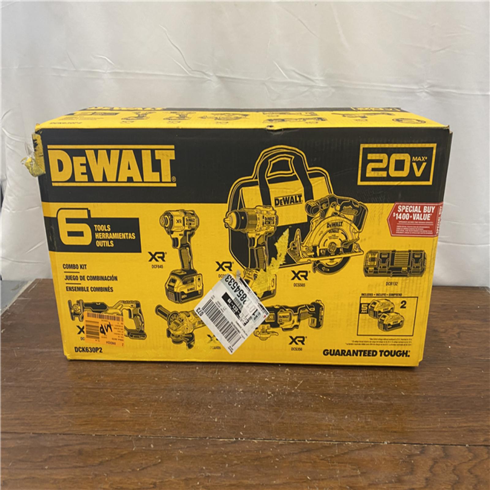 NEW 20-Volt XR Lithium-Ion 6-Tool Cordless Combo Kit with (2) 5.0 Ah Battery Packs and Charger