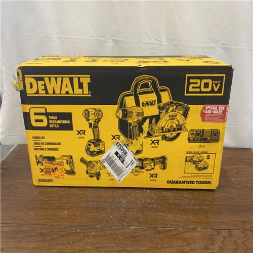 NEW 20-Volt XR Lithium-Ion 6-Tool Cordless Combo Kit with (2) 5.0 Ah Battery Packs and Charger