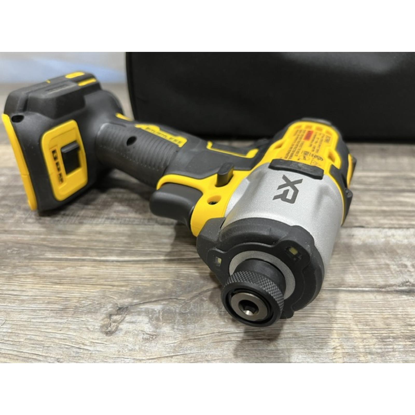 AS-IS DEWALT 20-Volt Maximum XR Lithium-Ion Cordless Brushless 1/4 in. 3-Speed Impact Driver Kit