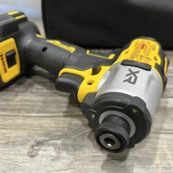 AS-IS DEWALT 20-Volt Maximum XR Lithium-Ion Cordless Brushless 1/4 in. 3-Speed Impact Driver Kit