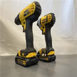 AS-IS - DeWALT 20V MAX Cordless Drill Driver/Impact Driver Combo Kit 1.3 Ah Lithium Ion