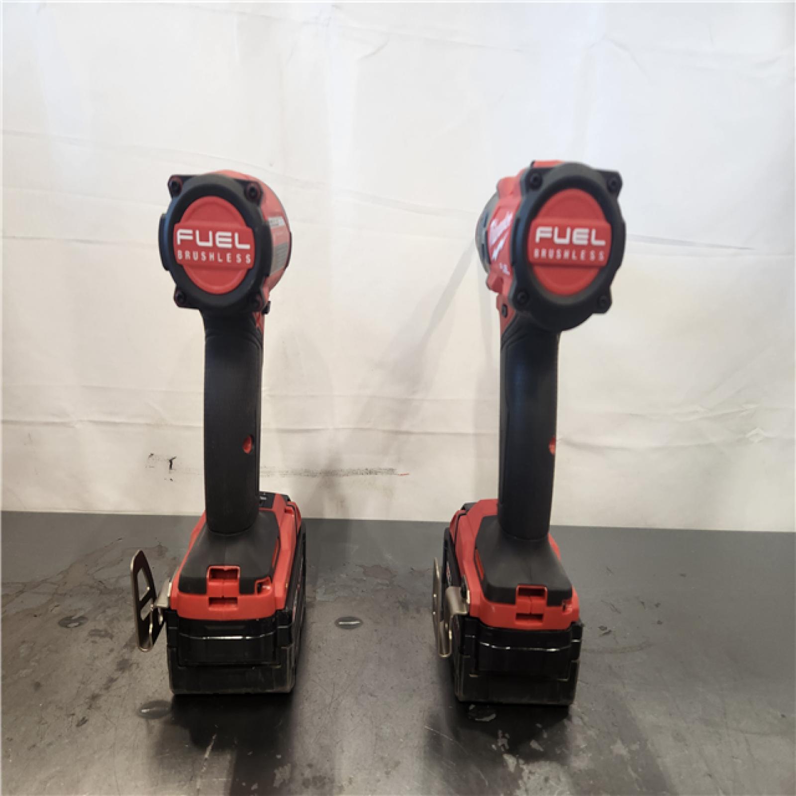 AS-IS- Milwaukee FUEL 18V Lithium-Ion Brushless Cordless Hammer Drill and Impact Driver Combo Kit