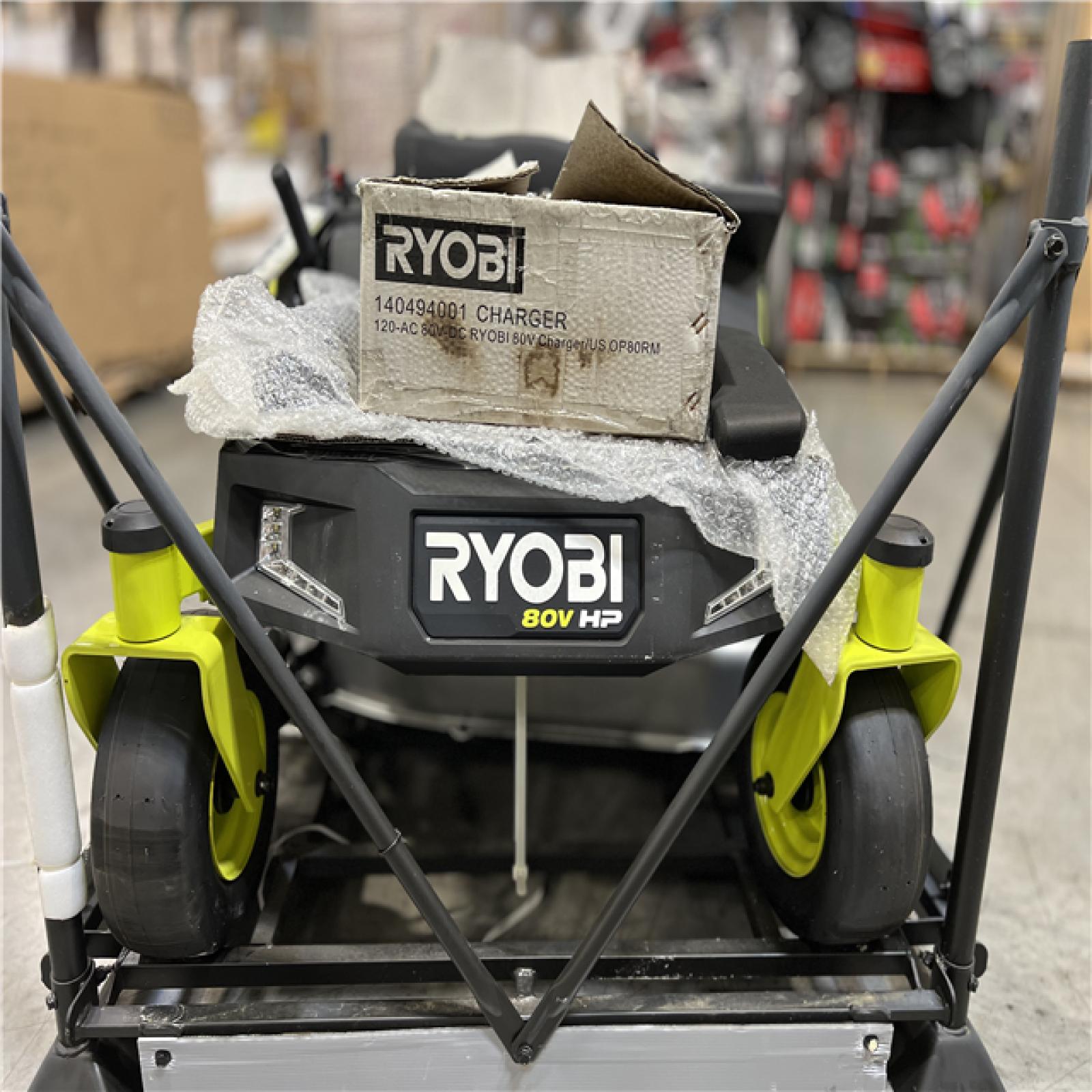 DALLAS LOCATION- AS-IS - RYOBI 80V HP Brushless 42 in. Battery Electric Cordless Zero Turn Riding Mower