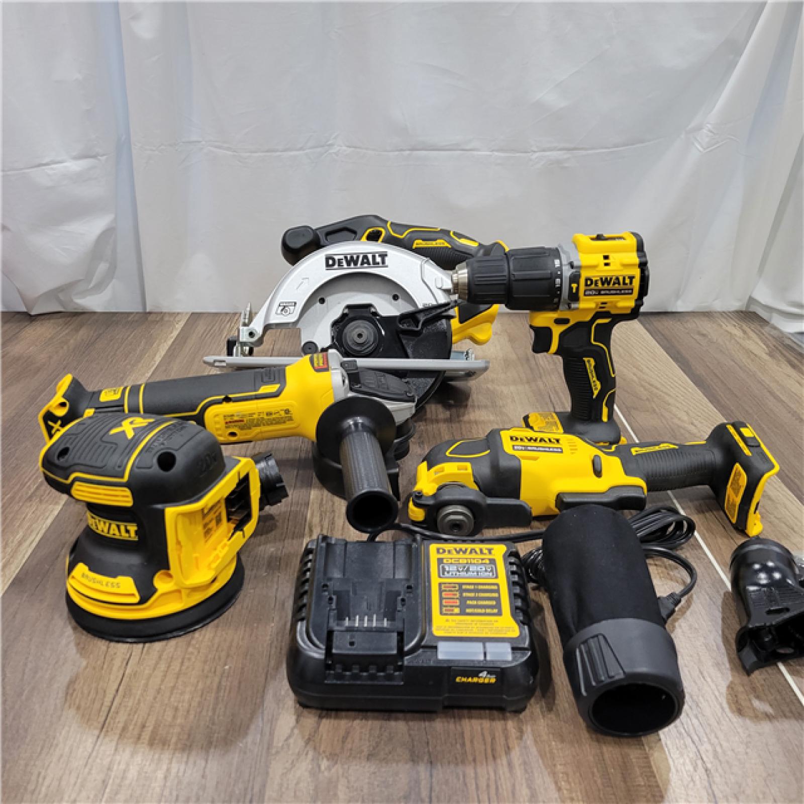 AS-IS  Dewalt 20-Volt MAX ToughSystem Lithium-Ion 5-Tool Cordless Combo Kit