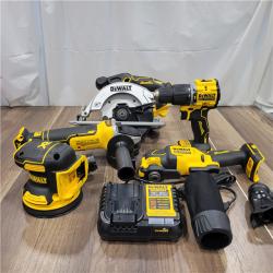 AS-IS  Dewalt 20-Volt MAX ToughSystem Lithium-Ion 5-Tool Cordless Combo Kit