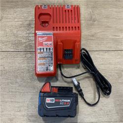 AS-IS Milwaukee  M18 18-Volt Lithium-Ion Brushless Cordless 1/4 in. Compact Impact Driver with M18 5.0Ah Battery and Charger