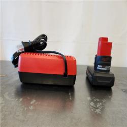 AS-IS- Milwaukee 12-Volt Lithium-Ion XC High Output 5.0 Ah Battery Pack with Charger Starter Kit