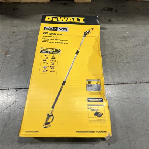 NEW! - DEWALT 20V MAX 8in. Brushless Cordless Battery Powered Pole Saw Kit with (1) 4 Ah Battery & Charger