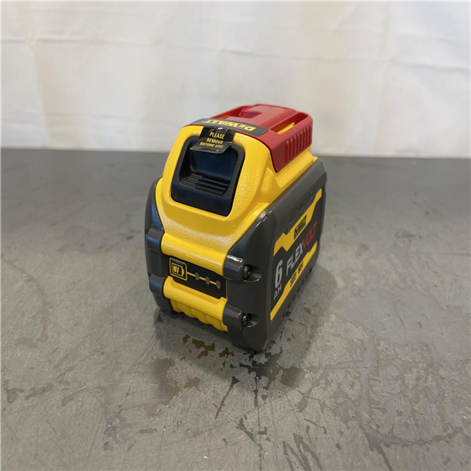 AS-IS - DEWALT FLEXVOLT 20V/60V MAX Lithium-Ion 6.0Ah Battery Pack with 6 Amp Output Charger