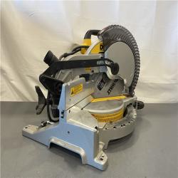 AS-IS - DEWALT 15 Amp Corded 10 in. Compound Single Bevel Miter Saw