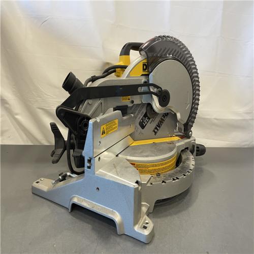 AS-IS - DEWALT 15 Amp Corded 10 in. Compound Single Bevel Miter Saw