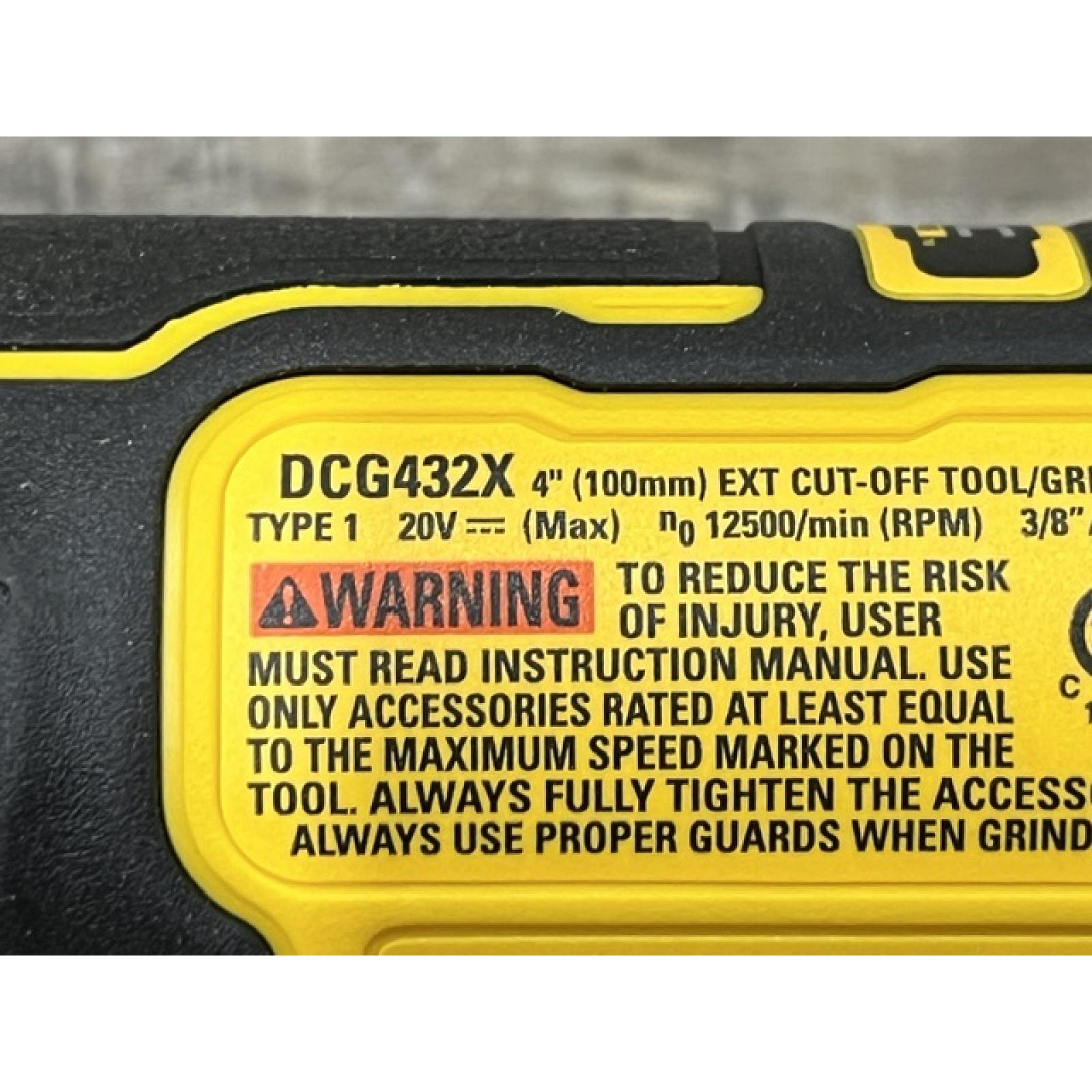 AS-IS DEWALT ATOMIC 20V MAX Cordless Brushless 4 in. Extended Cut-Off Tool (Tool Only)