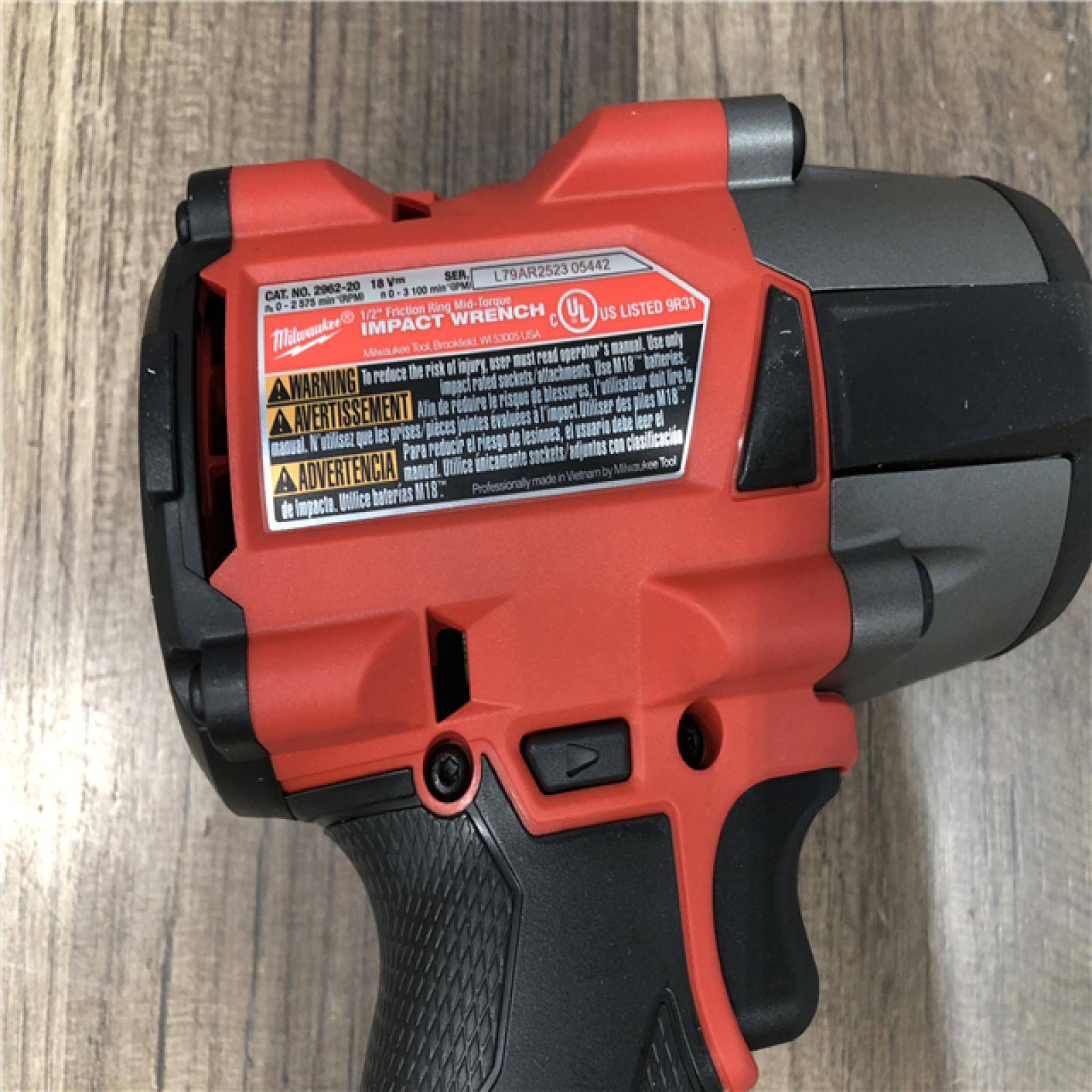 AS-IS Milwaukee FUEL Gen-2 18V Lithium-Ion Brushless Cordless Mid Torque 1/2 in. Impact Wrench w/Friction Ring (Tool-Only)