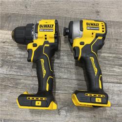 AS-IS DEWALT ATOMIC 20-Volt MAX Lithium-Ion Cordless Combo (2-Tool) Kit