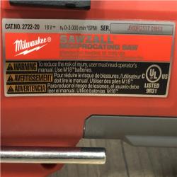 AS-IS Milwaukee FUEL 18V Lithium-Ion Brushless Cordless Super SAWZALL Orbital Reciprocating Saw (Tool-Only)