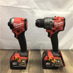 AS-IS Milwaukee FUEL 18V Lithium-Ion Brushless Cordless Hammer Drill and Impact Driver Combo Kit