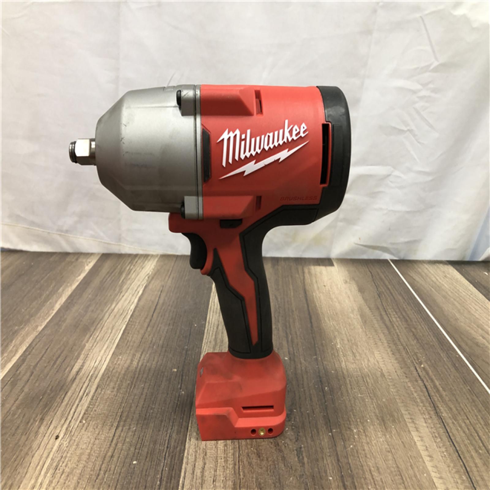 AS-IS Milwaukee 18-Volt Lithium-Ion Brushless 1/2 in. High Torque Impact Wrench with Friction Ring (Tool-Only)