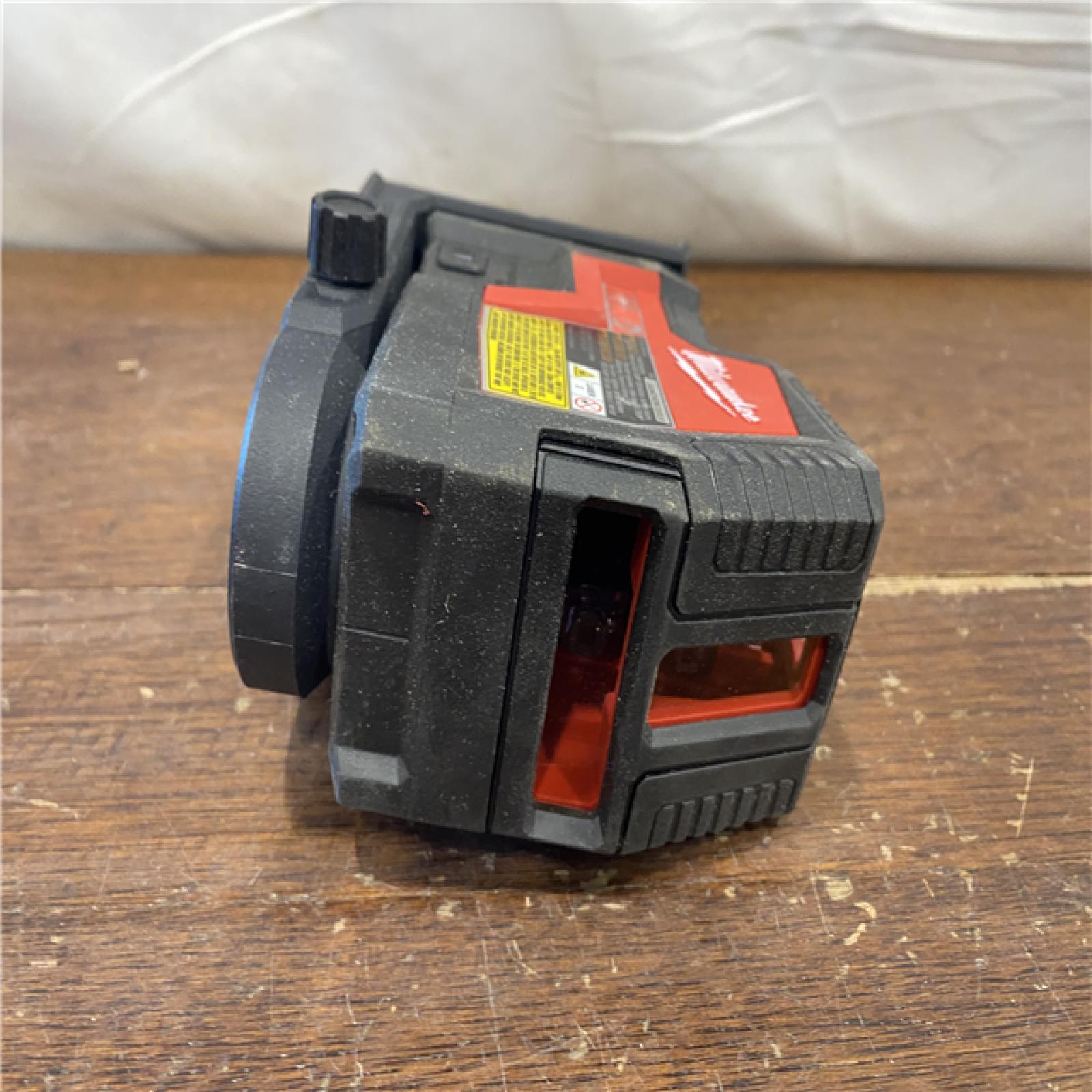 AS-IS Milwaukee-3522-21 Green Beam Laser Cross Line Plumb Point USB Rechargeable