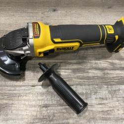 AS-IS DEWALT 20V MAX XR Cordless Brushless 4.5 in. Slide Switch Small Angle Grinder with Kickback Brake (Tool Only)