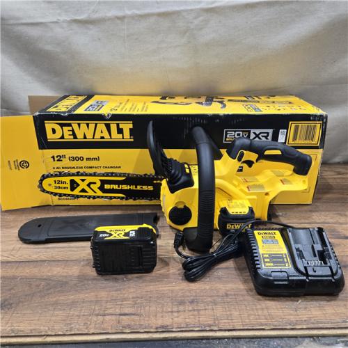 AS-IS DEWALT 20V MAX Brushless Cordless 12in. Chainsaw Kit