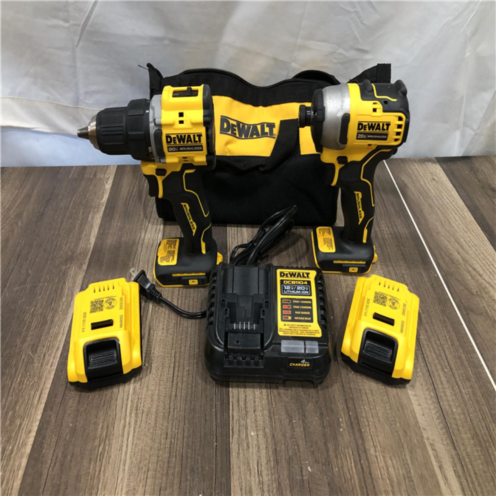 AS-IS DEWALT ATOMIC 20-Volt MAX Lithium-Ion Cordless Combo Kit