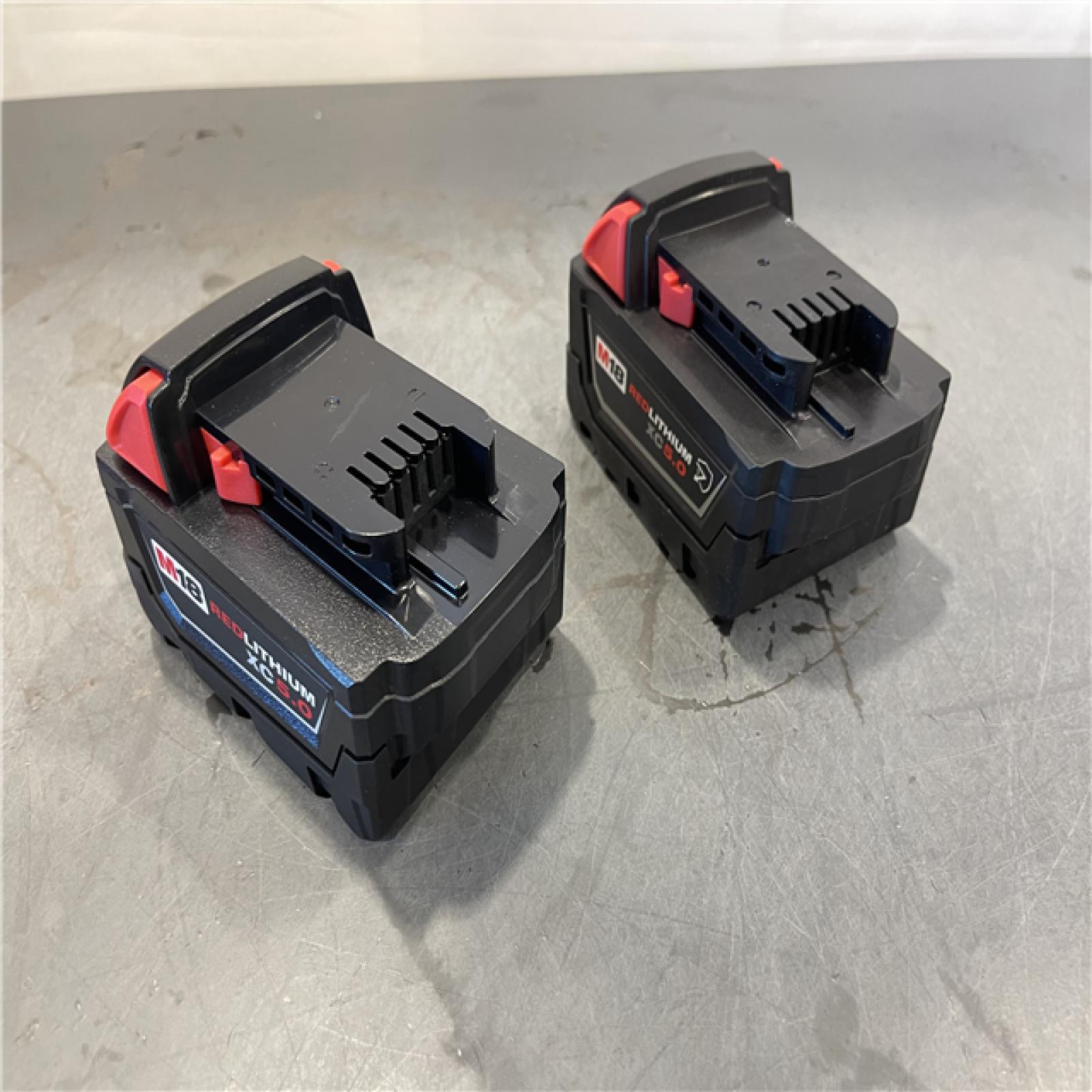 AS-IS - Milwaukee M18 18-Volt Lithium-Ion XC Starter Kit with Two 5.0Ah Batteries and Charger