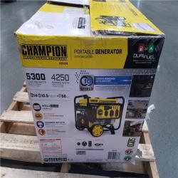 CALIFORNIA AS-IS CHAMPION DUAL FUEL PORTABLE GENERATOR
