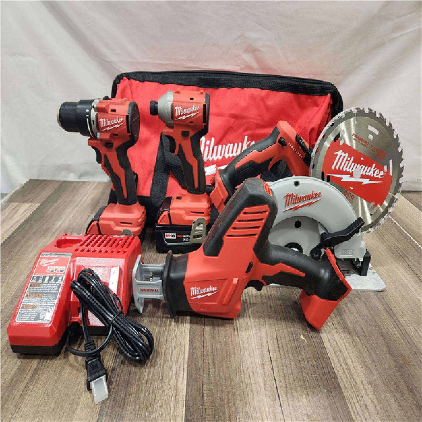 AS-IS- Milwaukee M18 4-Tool Combo Kit