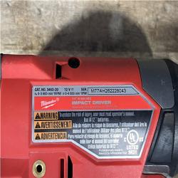 Houston Location AS-IS Milwaukee FUEL 12V Lithium-Ion Brushless Cordless 1/4 in. Hex Impact Driver (Tool-Only)
