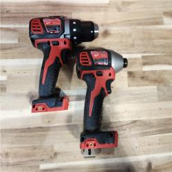 HOUSTON LOCATION - AS-IS Milwaukee M18 Brushed Cordless (2-Tool) Drill/Driver and Impact Driver Kit