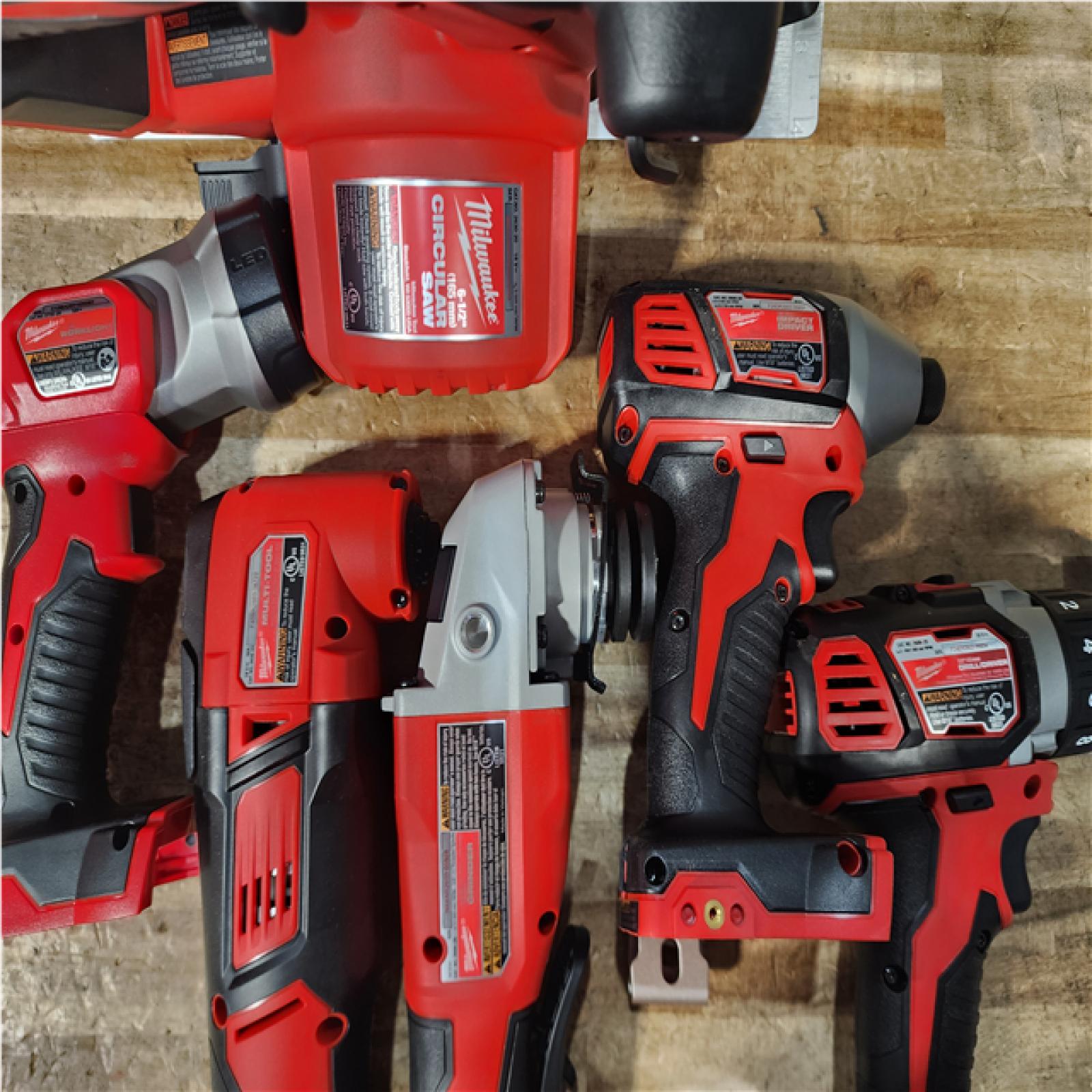 Houston Location AS-IS M18 18-Volt Lithium-Ion Cordless Combo Kit (6-Tool) with 2-Batteries  Charger and Tool Bag