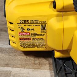 HOUSTON LOCATION - AS-IS DEWALT FLEXVOLT 60V MAX Cordless Brushless 7-1/4 in. Wormdrive Style Circular Saw (Tool Only)
