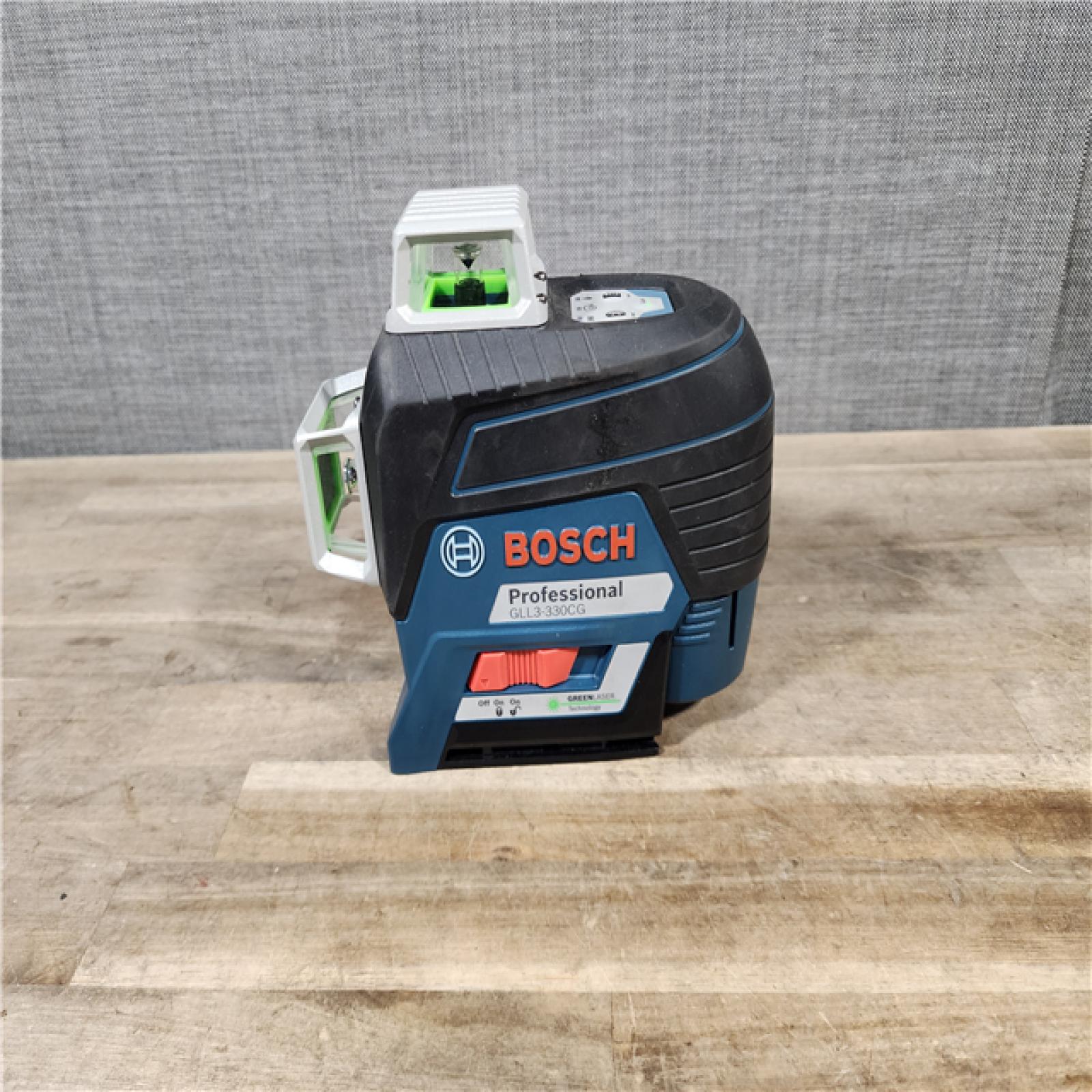 HOUSTON LOCATION - AS-IS BOSCH GLL3-330CG 12V Green-Beam 3-Plane Line Laser Level