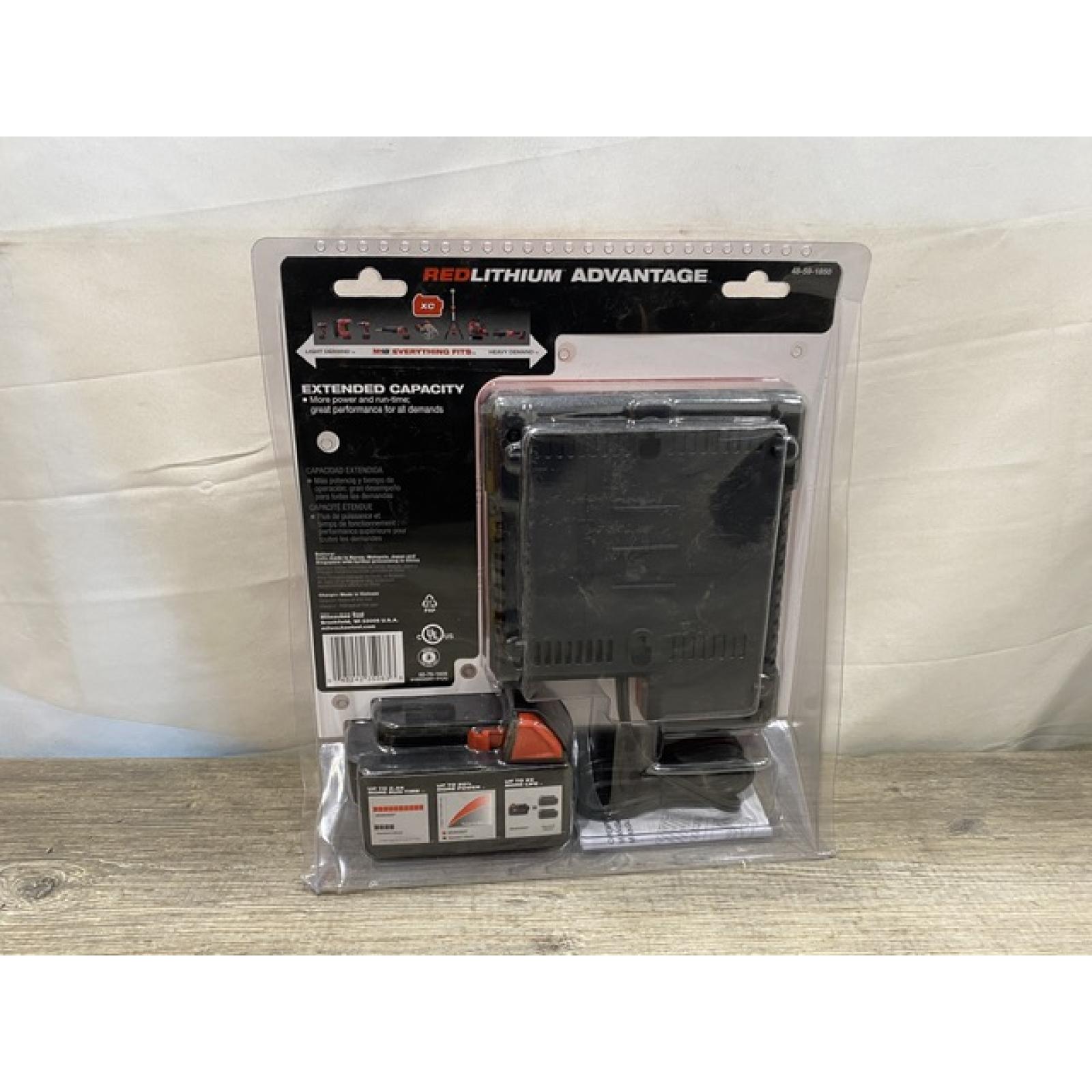 NEW - Milwaukee 18-Volt Lithium-Ion XC Starter Kit with One 5.0Ah Battery and Charger