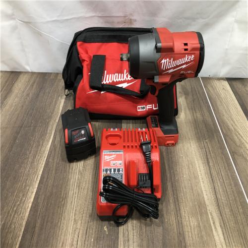AS-IS Milwaukee  FUEL 18V Lithium-Ion Brushless Cordless 1/2 in. Impact Wrench w/Friction Ring Kit