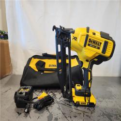 AS-IS- DeWalt DCN660D1 20V 16 Gauge Cordless Angled Finish Nailer Kit W/ 2Ah Battery