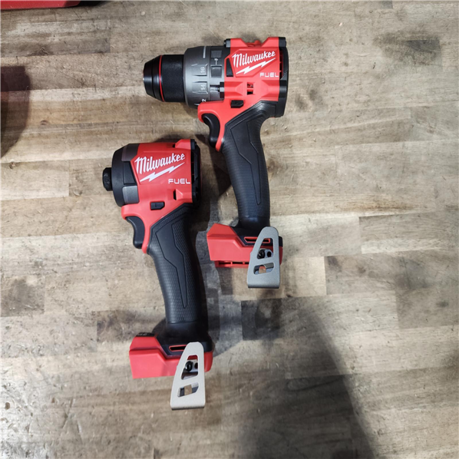 HOUSTON LOCATION - AS-IS (APPEARS LIKE NEW) MILWAUKEE FUEL 18V Lithium-Ion Brushless Cordless Hammer Drill and Impact Driver Combo Kit