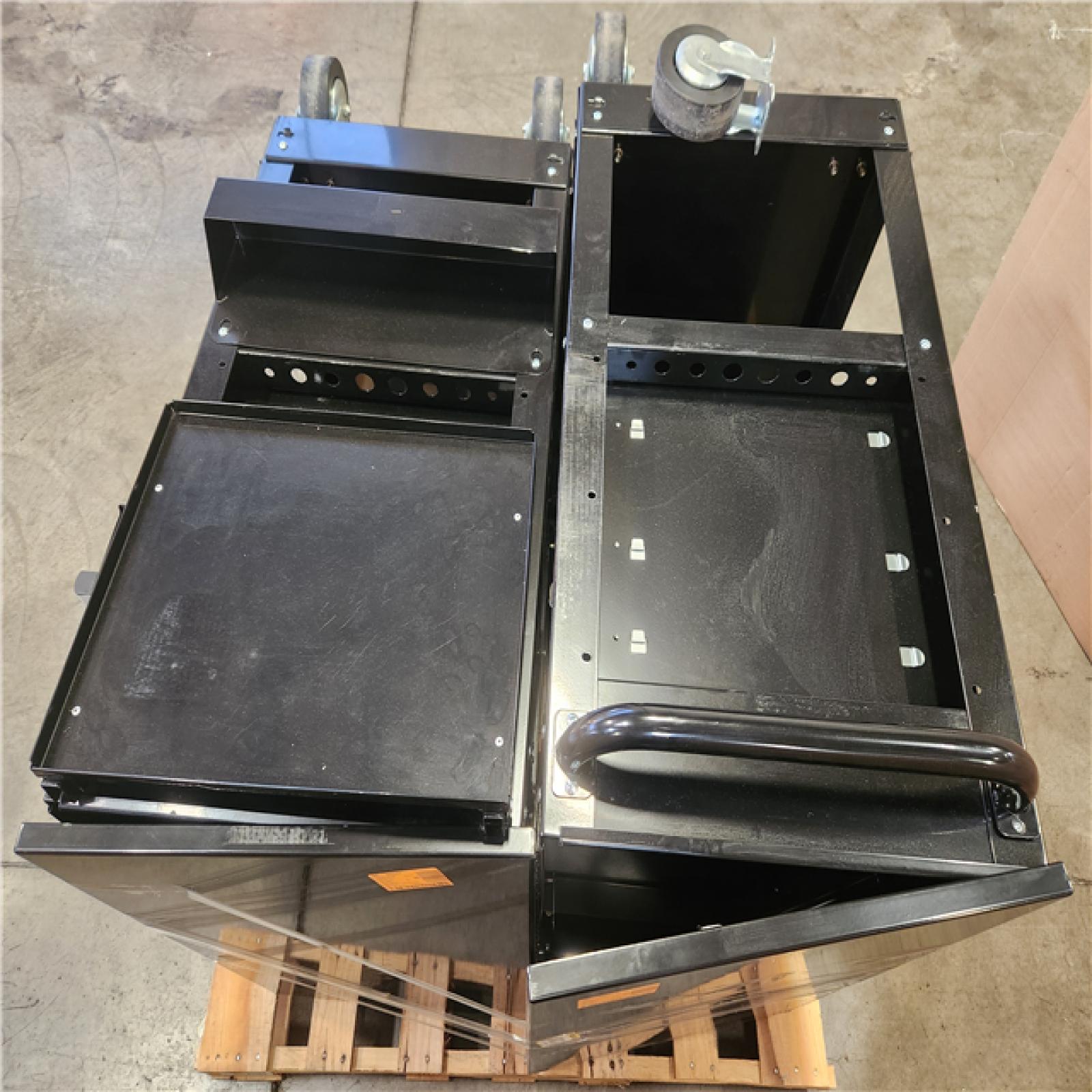 Phoenix AS-IS 2 Husky Tool Storage 33 in. W Mechanics Cart with Extended Side Table and Bottle Tray