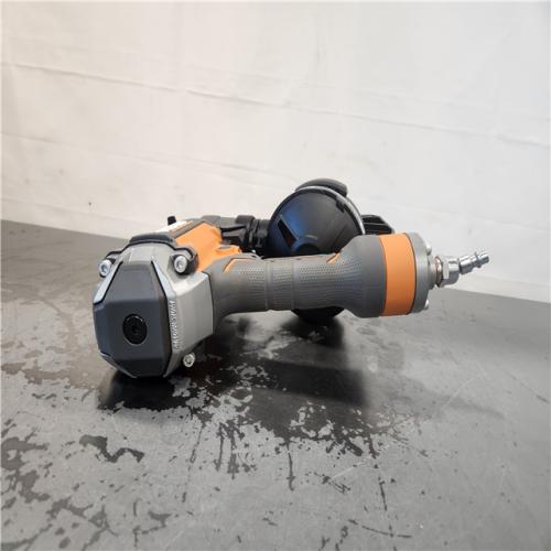 AS-IS- RIDGID Pneumatic 15 Deg. 1-3/4 in. Coil Roofing Nailer