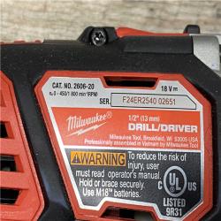 AS-IS Milwaukee 18V Lithium-Ion Cordless Drill Driver/Impact Driver Combo Kit