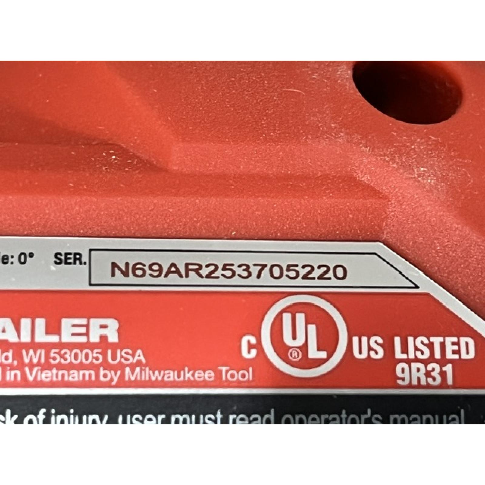 AS-IS Milwaukee FUEL 18-Volt Lithium-Ion Brushless Cordless Gen ll 16-Gauge Straight Finish Nailer (Tool Only)