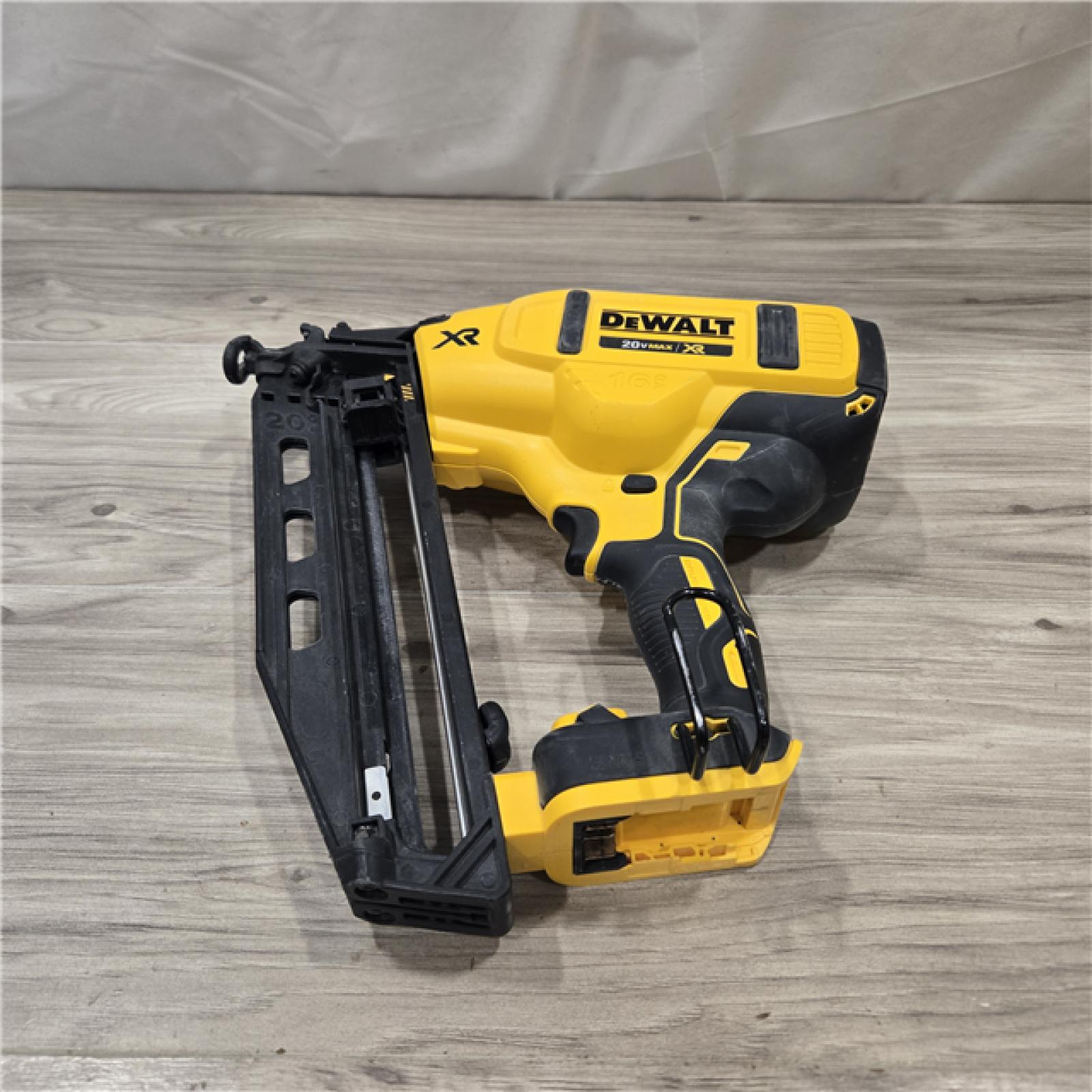AS-IS 20V MAX XR Lithium-Ion Electric Cordless 16-Gauge Angled Finishing Nailer (Tool Only)