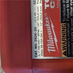 AS-IS Milwaukee FUEL 14 in. 18V Cordless Battery Top Handle Chainsaw (Tool Only)