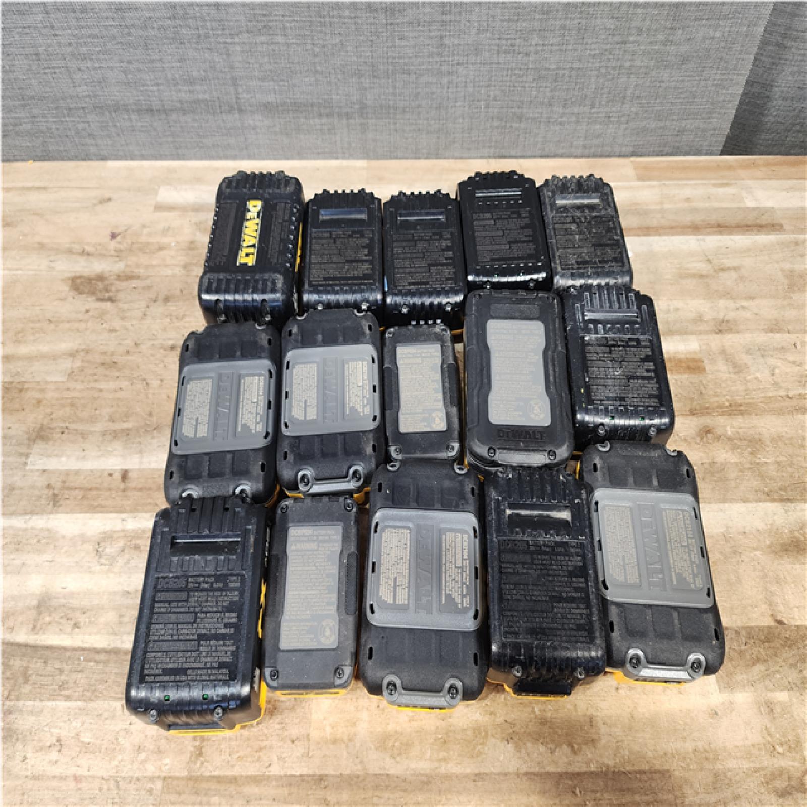 Houston Location  AS-IS DeWalt XR Batteries QTY/15